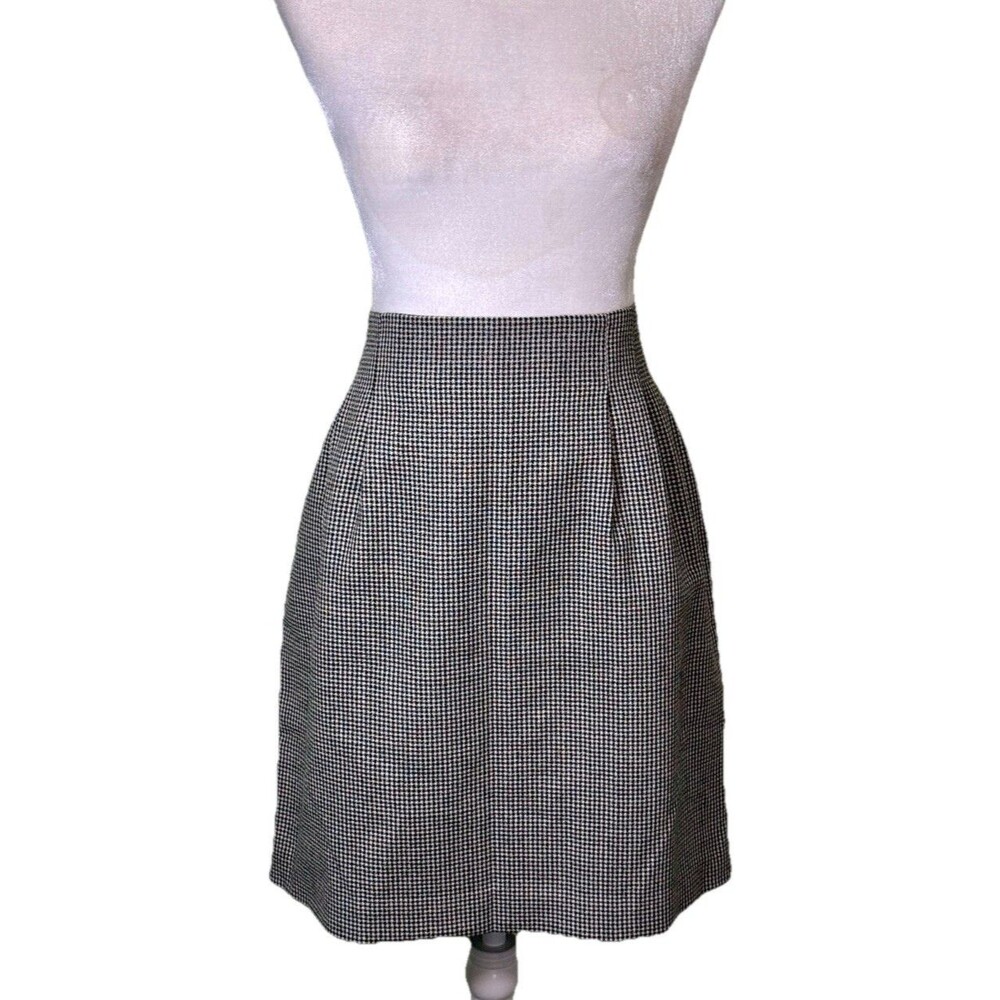 Junior's‎ Wool Plaid A-Line Skirt Schoolgirl Church Modest Size 14